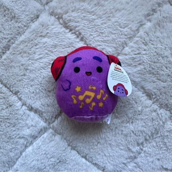 Squishmallows X McDonalds | Limited Edition "Grimace" Stuffed Top | Size 3" - Picture 2 of 6